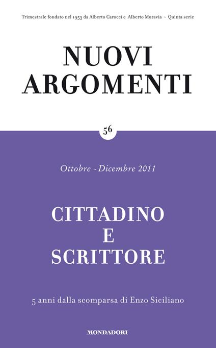 Nuovi argomenti. Vol. 56 - AA.VV. - ebook