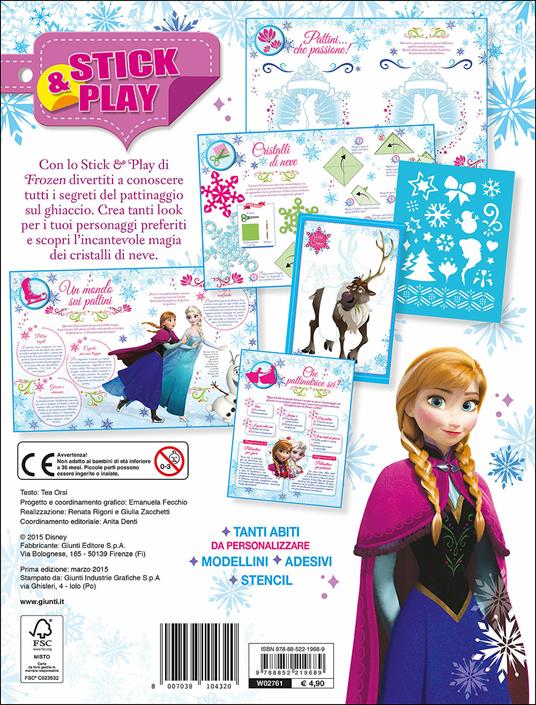 Crea un mondo di ghiaccio. Stick & play. Frozen. Con adesivi. Ediz.  illustrata - Tea Orsi - Libro - Disney Libri - | Feltrinelli