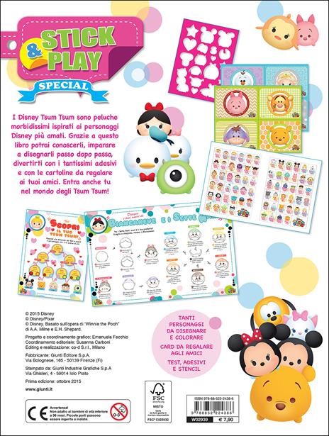 Crea un mondo di nuovi amici. Stick & play. Tsum Tsum. Con adesivi - 2