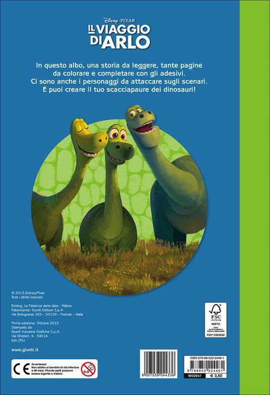 Il viaggio di Arlo. Con adesivi. Ediz. illustrata - Libro - Disney Libri -  Staccattacca & colora | laFeltrinelli