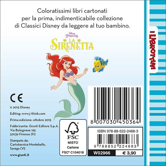 La Sirenetta - Libro - Disney Libri - I librottini