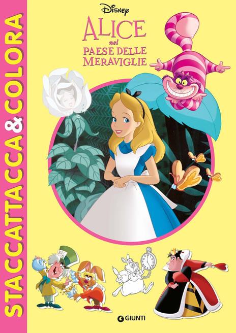 Alice nel paese delle meraviglie. Staccattacca e colora. Con adesivi. Ediz. illustrata - copertina