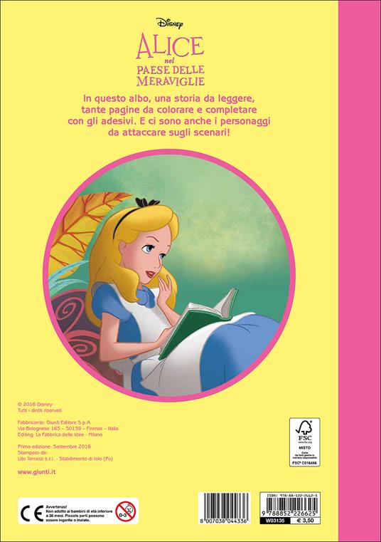 Alice nel paese delle meraviglie. Staccattacca e colora. Con adesivi. Ediz. illustrata - 3