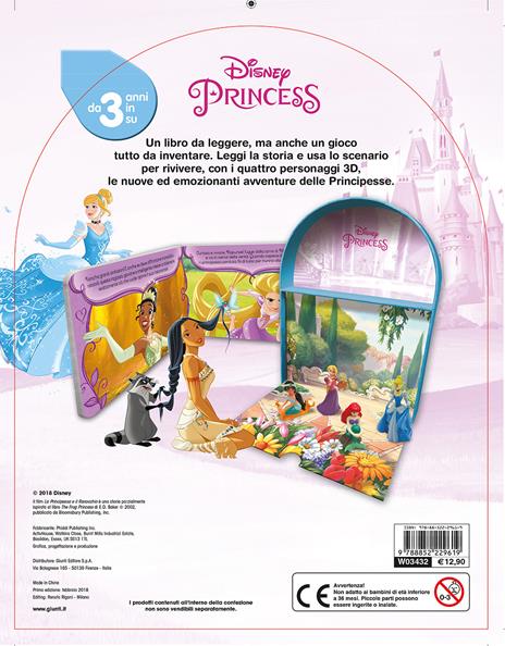 Disney princess. Libro gioca kit. Con 4 personaggi 3D e 1 scenario per giocare! - 2