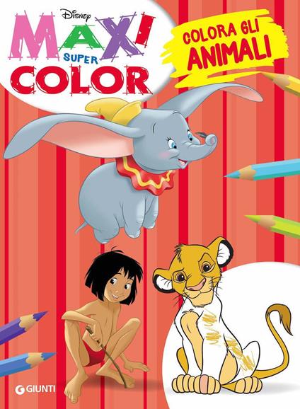 Colora gli animali. Maxi supercolor - copertina