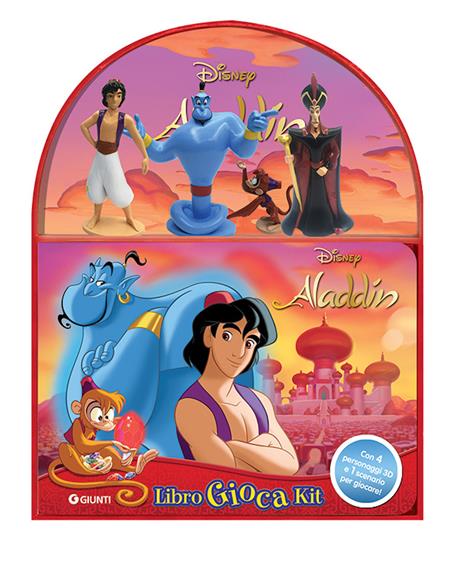 Aladdin. Libro gioca kit. Ediz. a colori. Con 4 personaggi 3D. Con scenario per giocare - copertina