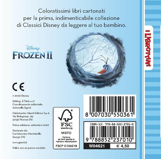 Libro walt disney librottini frozen ii