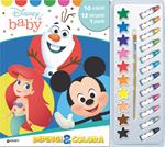 Disney baby. Dipingi & colora. Ediz. a colori. Con 12 mini pastelli, 10 acquerelli e 1 pennello