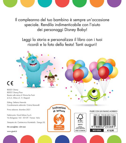 La mia festa di compleanno. Disney baby. Ediz. a colori - Libro - Disney  Libri - Baby scoperte
