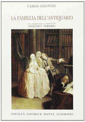 La famiglia dell'antiquario - Carlo Goldoni - copertina