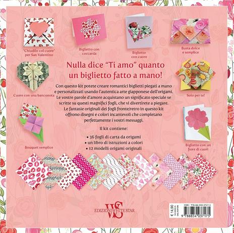 Pensieri d'amore in origami. L'arte di piegare romantici biglietti. Con gadget - 3