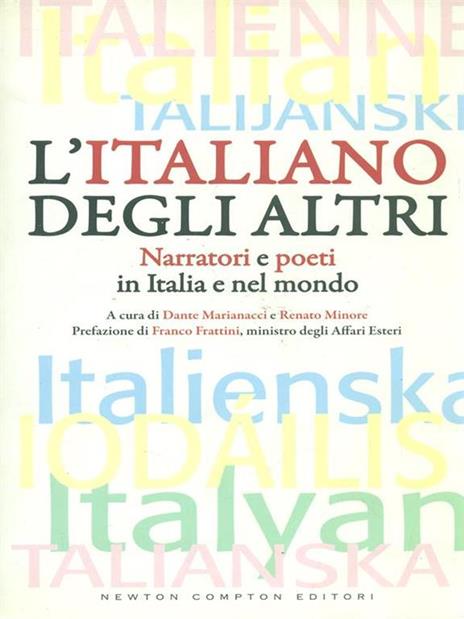 L' italiano degli altri. Narratori e poeti in Italia e nel mondo - copertina