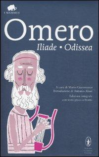 Iliade-Odissea. Testo greco a fronte. Ediz. integrale - Omero - copertina