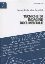 Tecniche di indagine documentale