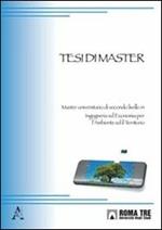 Tesi di master. Master universitario di secondo livello in ingegneria ed economia per l'ambiente e il territorio