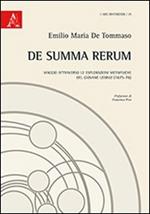 De summa rerum. Viaggio attraverso le esplorazioni metafisiche del giovane Leibniz (1675-76)