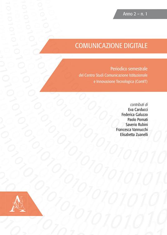 Comunicazione digitale (2015). Vol. 1 - Elisabetta Zuanelli,Eva Carducci,Paolo Pomati - copertina