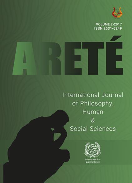 Areté. International journal of philosophy, human & social sciences (2017). Vol. 2 - copertina