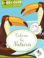 Colora la natura. Albocolor. Leggi e colora. Ediz. illustrata