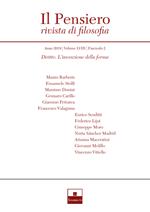 Il pensiero. Rivista di filosofia (2019). Vol. 58\2: Diritto. L'invenzione della forma.