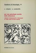 Per una psicologia sociale della letteratura