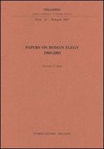 Papers on roman elegy