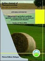 Agroscenari. Agricoltori, politiche agricole e sistema della ricerca di fronte ai cambiamenti climatici