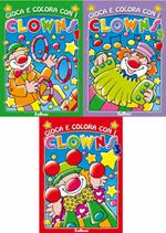 Gioca e colora con i clown 1-2-3