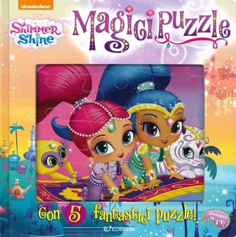 Magici puzzle. Shimmer & Shine. Libro puzzle. Ediz. a colori - copertina