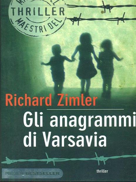 Gli anagrammi di Varsavia - Richard Zimler - copertina