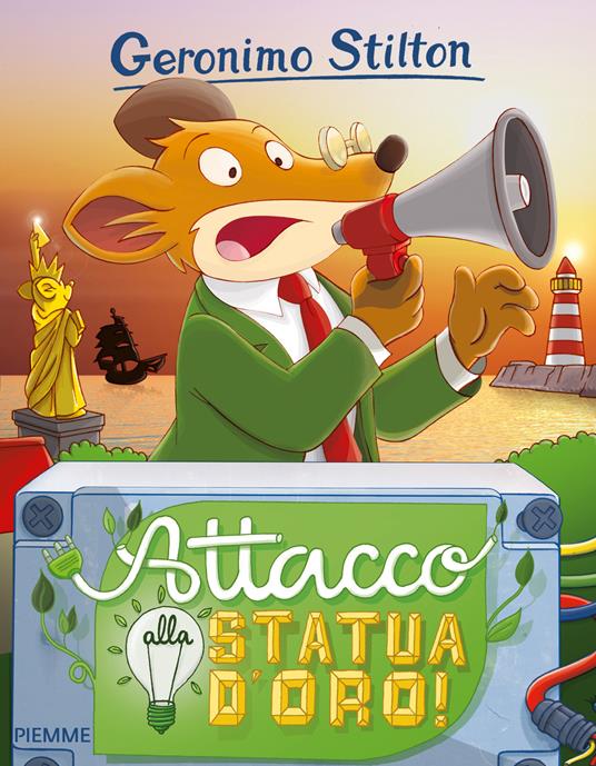 Attacco alla statua d'oro! - Geronimo Stilton - copertina