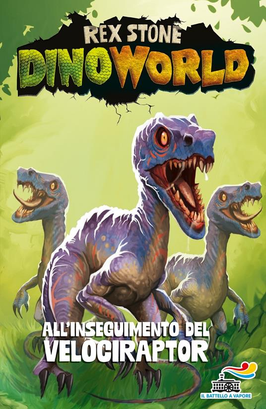 All'inseguimento del velociraptor - Rex Stone - copertina