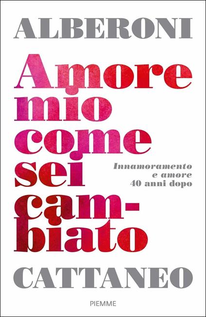 Amore mio come sei cambiato. Innamoramento e amore 40 anni dopo - Francesco Alberoni,Cristina Cattaneo - copertina