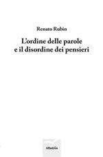 L' ordine delle parole e il disordine dei pensieri