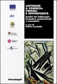 Lavorare a Cosenza: vincoli e opportunità. Analisi dei fabbisogni formativi, professionali e orientativi - copertina