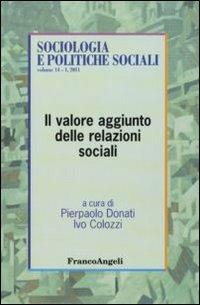 Il valore aggiunto delle relazioni sociali - copertina