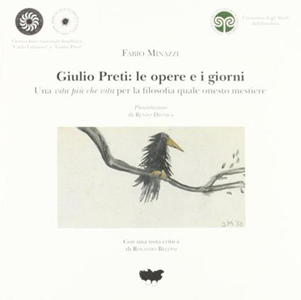 Giulio Preti: le opere e i giorni - Fabio Minazzi - copertina