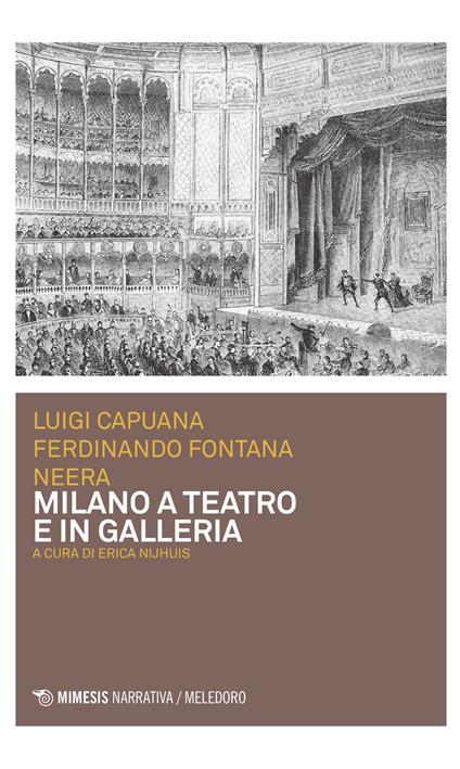 Milano a teatro e in galleria - Luigi Capuana,Ferdinando Fontana,Neera - copertina