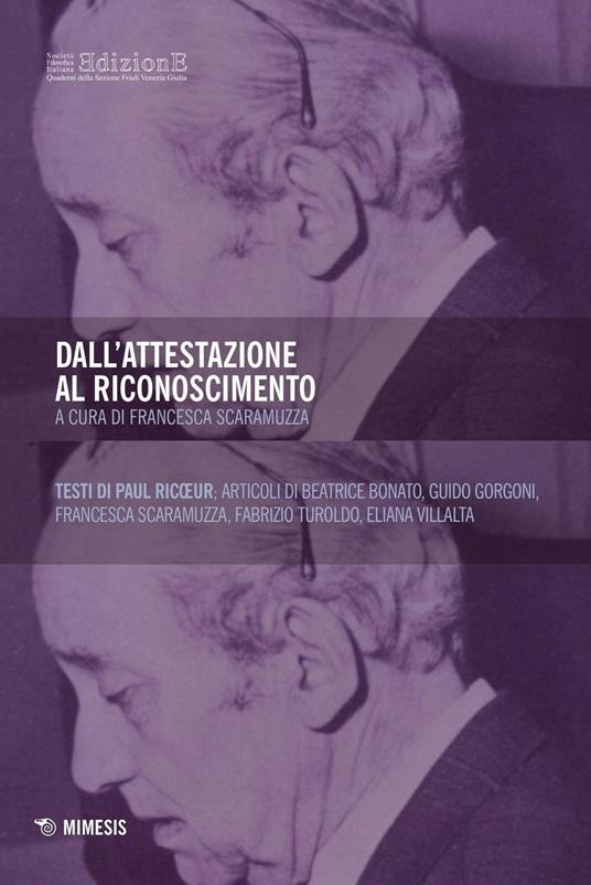 Dall'attestazione al riconoscimento. In ricordo di Paul Ricoeur - copertina