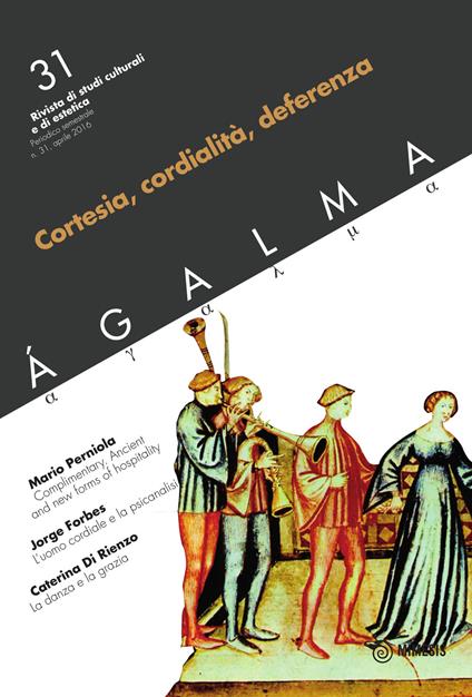 Agalma. Vol. 31: Cortesia, cordialità, deferenza. - copertina