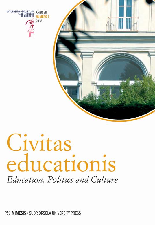 Civitas educationis. Education, politics and culture (2018). Vol. 1 - copertina