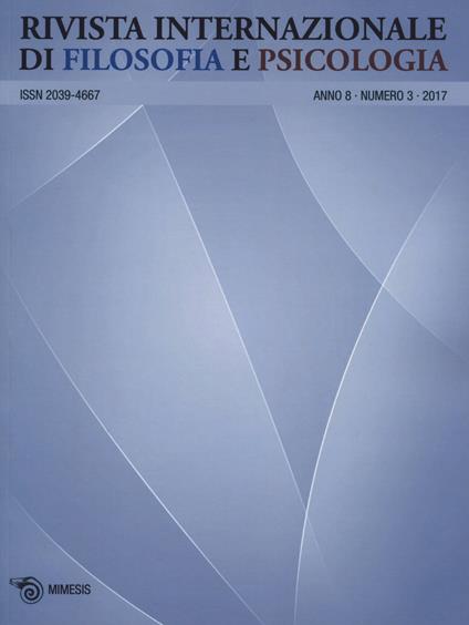 Rivista internazionale di filosofia e psicologia (2017). Vol. 3 - copertina