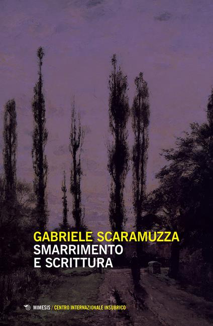 Smarrimento e scrittura - Gabriele Scaramuzza - copertina