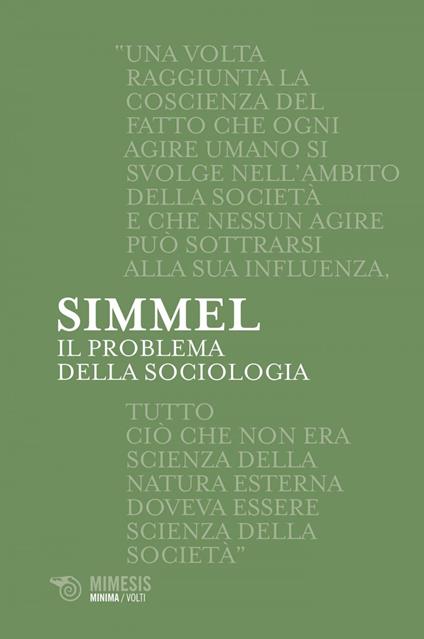 Il problema della sociologia - Georg Simmel,L. Martignani,D. Ruggeri - ebook