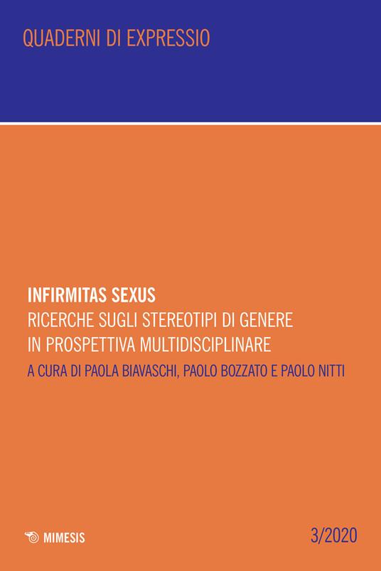 Infirmitas sexus. Ricerche sugli stereotipi di genere in prospettiva multidisciplinare - copertina