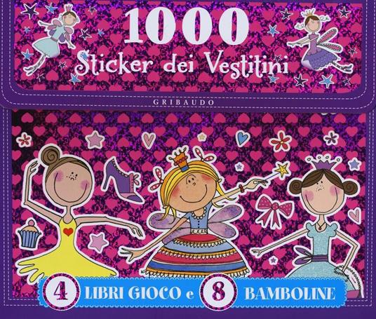 1000 stickers dei vestitini. Con adesivi. Ediz. a colori. Con Adesivi - copertina