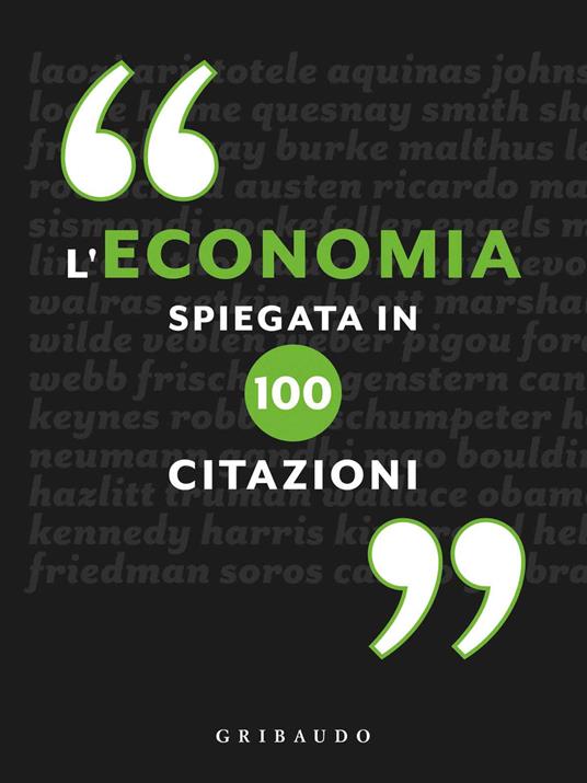 L'economia spiegata in 100 citazioni - copertina