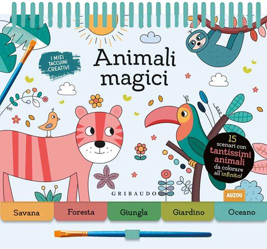 Animali magici. Ediz. a colori. Ediz. a spirale. Con gadget - copertina