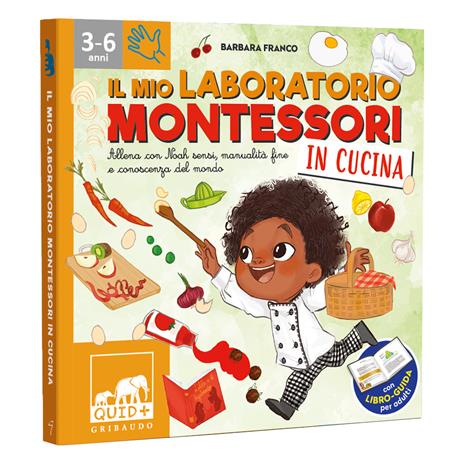 Il mio laboratorio Montessori in cucina. Allena con Noah sensi, manualità fine e conoscenza del mondo. Con libro-guida per adulti - Barbara Franco - 2