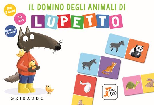 Il domino degli animali di Lupetto. Amico Lupo. Ediz. a colori. Con 42 tessere - Orianne Lallemand - copertina